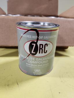 ZRC 20012 Galvilite Galvanizing Compound, No. 49T02B, for Iron and Steel, Case of 6 Quarts