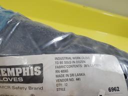 New Gloves, Memphis Duoprene Industrial Work Gloves, 6 Pair, No. 6962