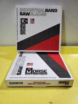 2 New Cases, Morse Industrial Bandsaw Blades, 11ft 10in x 1in x .035 5-7T CHALL