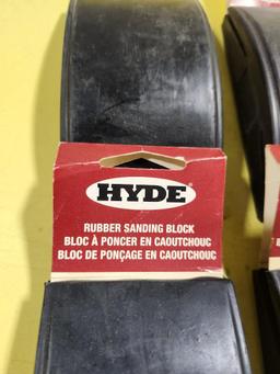 4 New HYDE Rubber Sanding Blocks