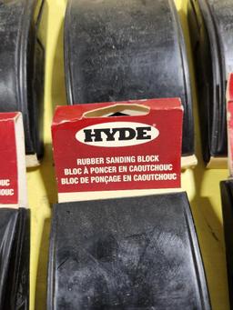 4 New HYDE Rubber Sanding Blocks