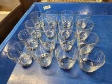 Lot of 16 Cocktail Lowball Glasses