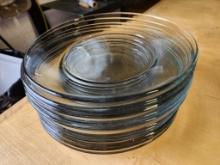 Lot of 11, 10in Glass Plates