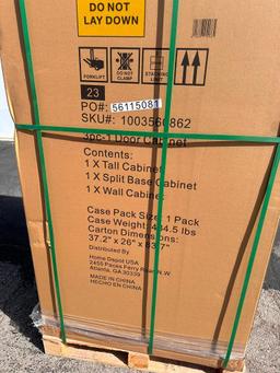New in Box, Husky 3pc Pro Duty Welded Steel Garage Storage System, Black, MSRP: $2,298.00