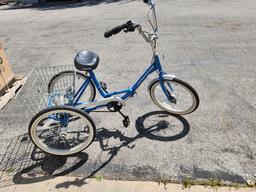 Vintage Schwinn Foldable Tricycle w/ Basket