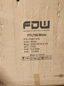 New In Box FDW 6 Ft Folding Table Model FT-L706-White