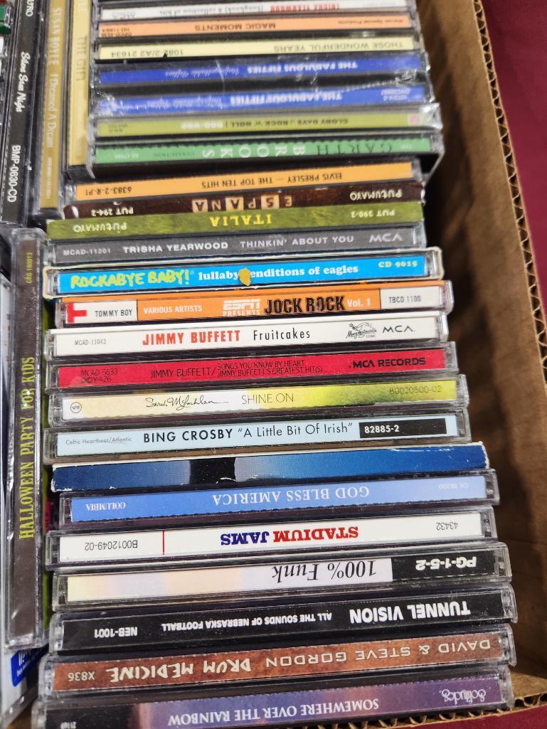 Box of Great Music CD's - Rock and Old Country, See Images for Titles
