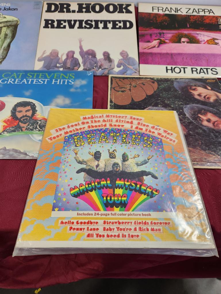 Group of Vinyl Records - Frank Zappa, Dr. Hook, Cat Stevens & More