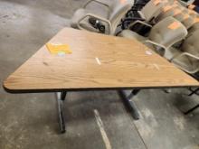 Trapezoid Laminate Top Table, 58in x 26in