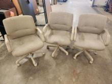 Lot of 3, Swivel Office Chairs, Conference Table/Dining Chairs