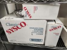 Full Case + 2 Boxes, Sysco Stainless Steel Scrubbers, 1-3/4oz, 8 Boxes x 12 - 96 Total Qty.