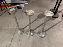 3 Qty. Stainless Steel Bottle Service Stands