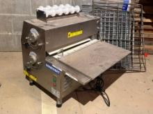 Somerset CDR-2100 Dough Sheeter, Dough Roller, Countertop, 20in, 2-Stage, Side-Operated, 120v