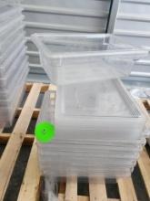 10 Qty. Cambro 12in x 18in x 6in Food Storage Containers w/ Lids