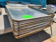 Qty 12 - Half Size Sheet Pans, 13in x 18in