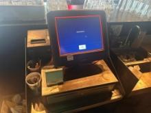 Radiant Systems Aloha POS System w/ 5 Monitors, Cash Drawer, CPU, Printers, No Login or Code Info
