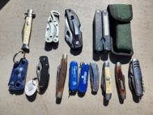Large Group of Folding Knives / Pocket Knives