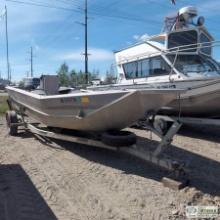 BOAT, MARIAN BOAT WORKS, 20FT, ALUMINUM HULL, 6FT BEAM, 115HP YAMAHA MODEL 115TJRQ OUTBOARD, PROP OU