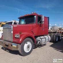 SEMI TRACTOR, 1986 VOLVO-WHITE, CUMMINS NTC-315, FULLER TRANSMISSION, TANDEM REAR AXLES, 50000GVWR,