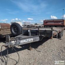 TILT DECK EQUIPMENT TRAILER, 2004 WALTON, TANDEM AXLE, 20 TON, 24FT SPLIT DECK WITH 2FT DOVETAIL, 20