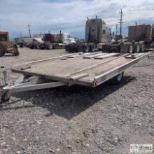 SNOWMACHINE TRAILER, 1997 NEWMAN'S MANUFACTURING SLED BED, 2 PLACE, 8FT 3IN WIDE X 10FT 4IN
