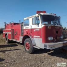 FIRE TRUCK, 1979 FWD MODEL PB-43068, DETROIT DIESEL ENGINE, AUTOMATIC TRANSMISSION, 37,000LB GVWR