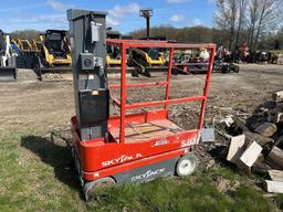 2019 SJ12 SKYJACK SCISSOR LIFT electric powered, equipped with 12ft. Platform height. HR-184
