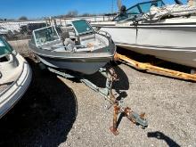 CHEETAH BOAT VN:N/A WITH OUTBOATD MOTOR, S/A TRAILER, PARTS