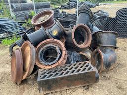 QTY OF METAL PIPE FITTINGS SUPPORT EQUIPMENT
