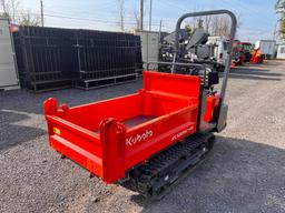 FRONT END DUMP (DEMO) KUBOTA KC120HC-4S COMPACT TRACKED CARRIER SN 332 powered by Kubota diesel