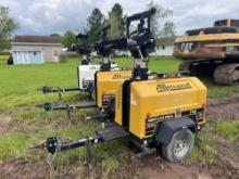 2019 ALLMAND NIGHT LITE PRO LIGHT PLANT SN:2140 powered by diesel engine, equipped with 4-1,000 watt