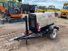 LINCOLN VANTAGE 300 WELDER SN:45 powered by Kubota diesel engine, trailer mounted.... BOS ONLY NO