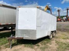 2011 HALMARK CARGO TRAILER VN:4S9VC16TO137201319 equipped with enclosed body, drop door, tandem