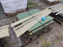 PALLET OF STEEL SHELVING WITH POSTS & HARDWARE SUPPORT EQUIPMENT