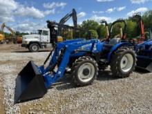 NEW NEW HOLLAND WORKMASTER 70 TRACTOR LOADER 4x4, powered by diesel engine, equipped with OROPS, 8x8