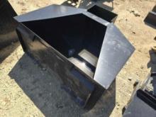NEW 3/4 CUBIC YARD CONCRETE PLACEMENT BUCKET SKID STEER ATTACHMENT