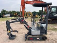 2023 AGROTK L12 HYDRAULIC EXCAVATOR SN:223020102F powered by diesel engine, equipped with OROPS,