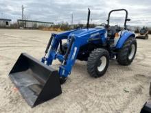 NEW NEW HOLLAND WORKMASTER 75 TRACTOR LOADER SN-25131 4x4, powered by diesel engine, 75hp, equipped