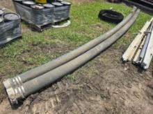 (2) 6IN. X 20FT. PUMP SUCTION HOSES & (1) 6IN. DISCHARGE HOSE SUPPORT EQUIPMENT