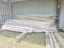 CONTENTS OF SHED BAY: TIMBERS & FORMING PLANKS SUPPORT EQUIPMENT