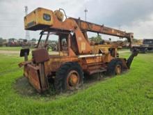 GROVE ROUGH TERRAIN CRANE powered by diesel engine, equipped with 3 section boom, hook block,