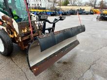 BOSS 8FT. STAINLESS TRIP EDGE POWER ANGLE SNOW PLOW SNOW EQUIPMENT. Located: 4810 Lilac Drive North