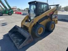2014 CAT 262D SKID STEER SN:DTB10417 powered by Cat diesel engine, equipped with EROPS, air, heat,