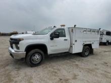 2020 CHEVY 3500 UTILITY TRUCK VN:1GB3WRE76LF234395 poweed by 6.6L gas engine, equipped with