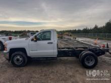 2018 CHEVY 3500 CAB & CHASSIS VN:1GB3CYCG8JZ311995 powered by gas engine, equipped with automatic