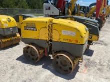 2018 WACKER RTLX-SC3 TRENCH ROLLER SN:24458315 powered by diesel engine, equipped with padsfoot