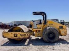 2013 SAKAI SV505D VIBRATORY ROLLER SN:50653...Powered by diesel engine, equipped with OROPS, 84in