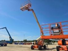 JLG 800AJ BOOM LIFT SN:300134442 4x4, powered by diesel engine, equipped with 80ft. Platform height,