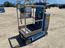 GENIE GR-15 SCISSOR LIFT SN:GR08-11579 electric powered, equipped with 15ft. Platform height, slide