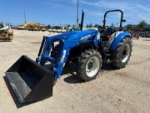 NEW NEW HOLLAND WORKMASTER 75 TRACTOR LOADER SN -01992 4x4, powered by diesel engine, 75hp, equipped